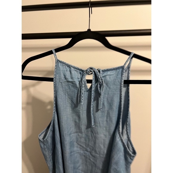 Mud Pie Chambray Style Sleeveless Dress Size Large NWT - Picture 6 of 7
